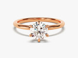 6-Prong Solitaire Round Cut Diamond Engagement Ring (1.00 CT)