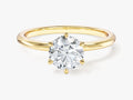 6-Prong Solitaire Round Cut Lab Grown Diamond Engagement Ring (1.00 CT)