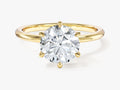 6-Prong Solitaire Round Cut Lab Grown Diamond Engagement Ring (2.00 CT)