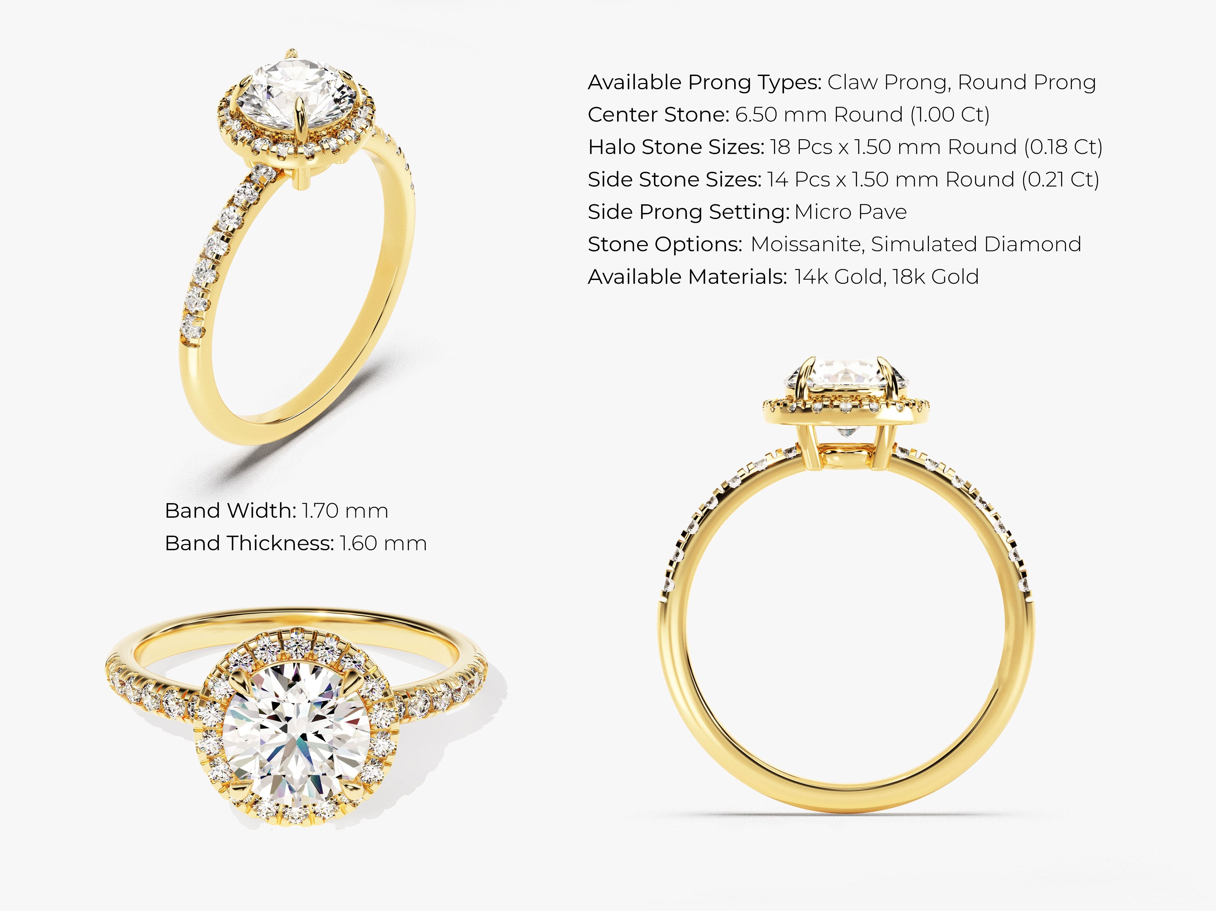 Gold halo ring with diamonds, jewelry, engagement ring, wedding ring