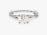 Twist Diamond Engagement Ring (1.00 CT)