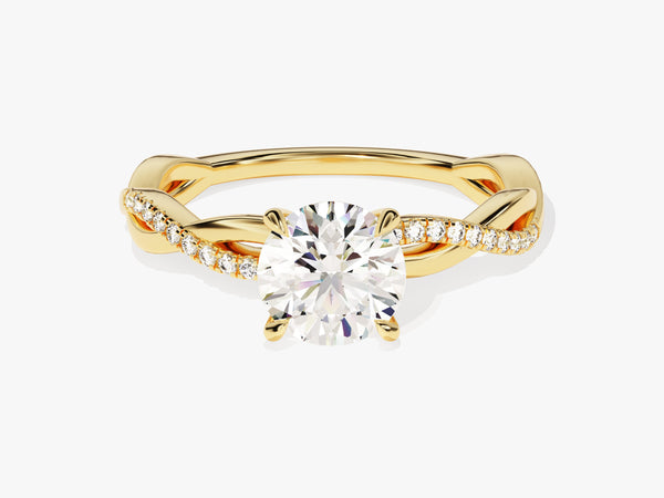 Twist Diamond Engagement Ring (1.00 CT)