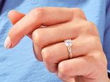 Twist Moissanite Engagement Ring (1.00 CT)