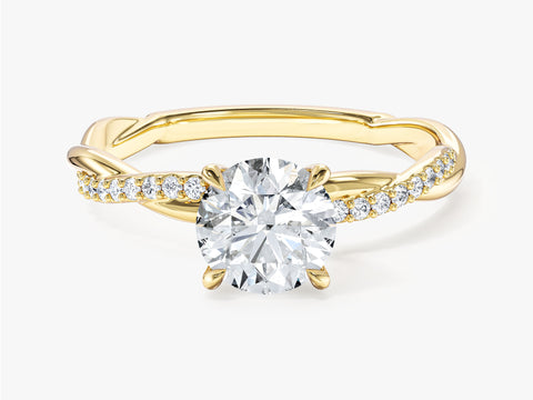 Twist Moissanite Engagement Ring (1.00 CT)