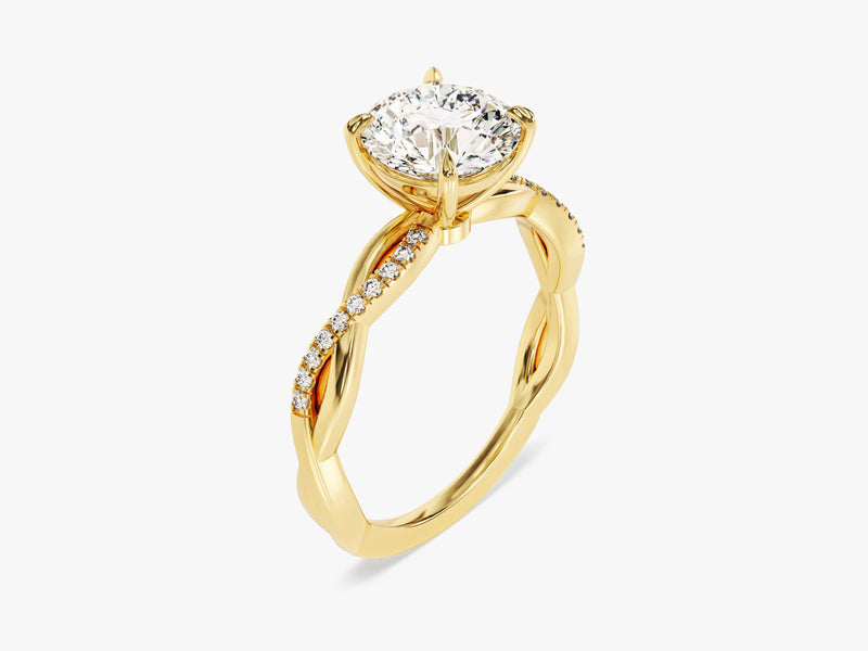 Twist Diamond Engagement Ring (1.50 CT)