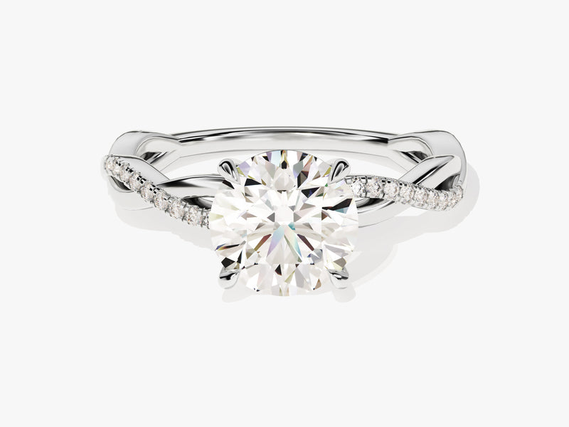 Twist Diamond Engagement Ring (1.50 CT)