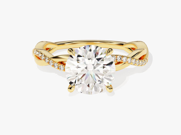 Twist Diamond Engagement Ring (2.00 CT)