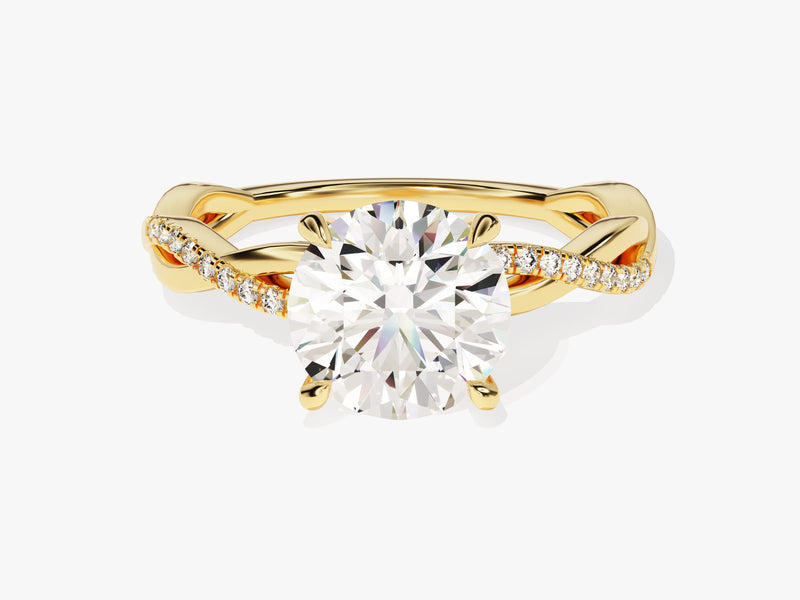 Twist Diamond Engagement Ring (2.00 CT)