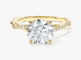 Twist Moissanite Engagement Ring (2.00 CT)
