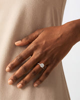 Twist Moissanite Engagement Ring (3.00 CT)