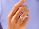 Twist Moissanite Engagement Ring (3.00 CT)
