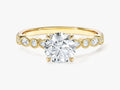 Milgrain Marquise Side Stone Moissanite Engagement Ring (1.00 CT)