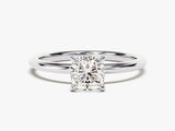 Cushion Cut Solitaire Diamond Engagement Ring (1.00 CT)