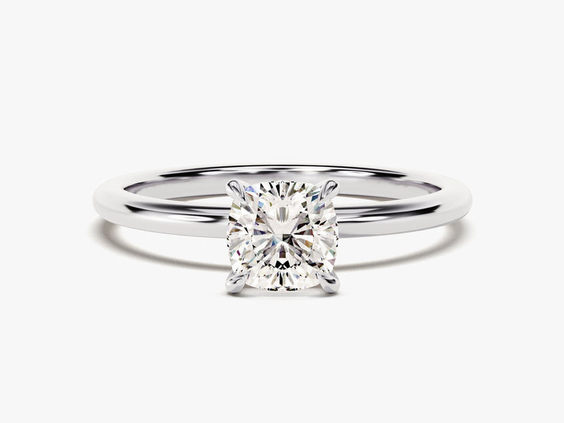 Cushion Cut Solitaire Diamond Engagement Ring (1.00 CT)