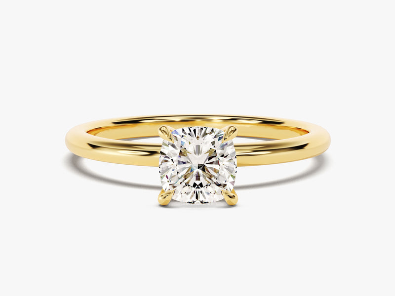 Cushion Cut Solitaire Diamond Engagement Ring (1.00 CT)