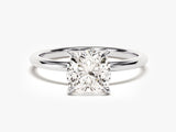 Cushion Cut Solitaire Lab Grown Diamond Engagement Ring (2.00 CT)