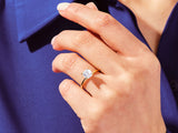 Cushion Cut Solitaire Moissanite Engagement Ring (3.00 CT)