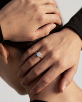 Cushion Cut Solitaire Lab Grown Diamond Engagement Ring (3.00 CT)