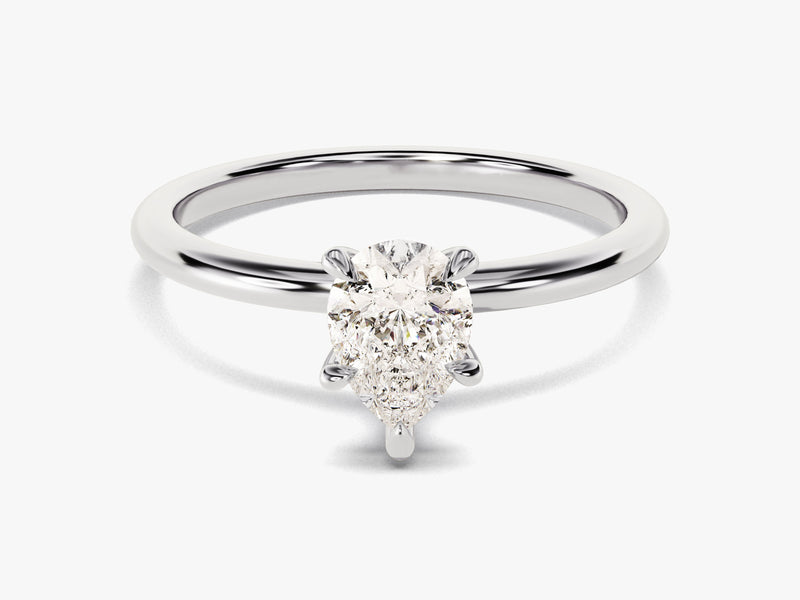 Pear Cut Solitaire Diamond Engagement Ring (1.00 CT)