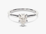 Pear Cut Solitaire Lab Grown Diamond Engagement Ring (1.00 CT)