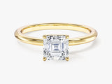 Asscher Cut Solitaire Moissanite Engagement Ring (1.00 CT)