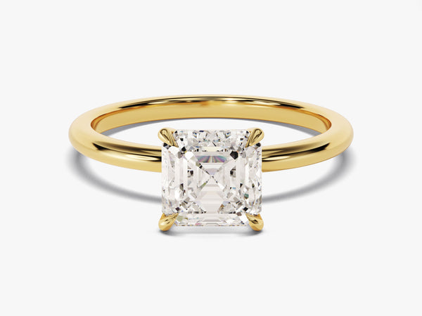 Asscher Cut Solitaire Diamond Engagement Ring (1.50 CT)