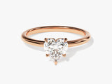 Heart Cut Solitaire Lab Grown Diamond Engagement Ring (1.00 CT)