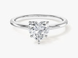 Heart Cut Solitaire Moissanite Engagement Ring (1.00 CT)