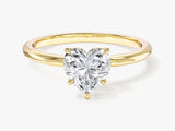 Heart Cut Solitaire Moissanite Engagement Ring (1.00 CT)