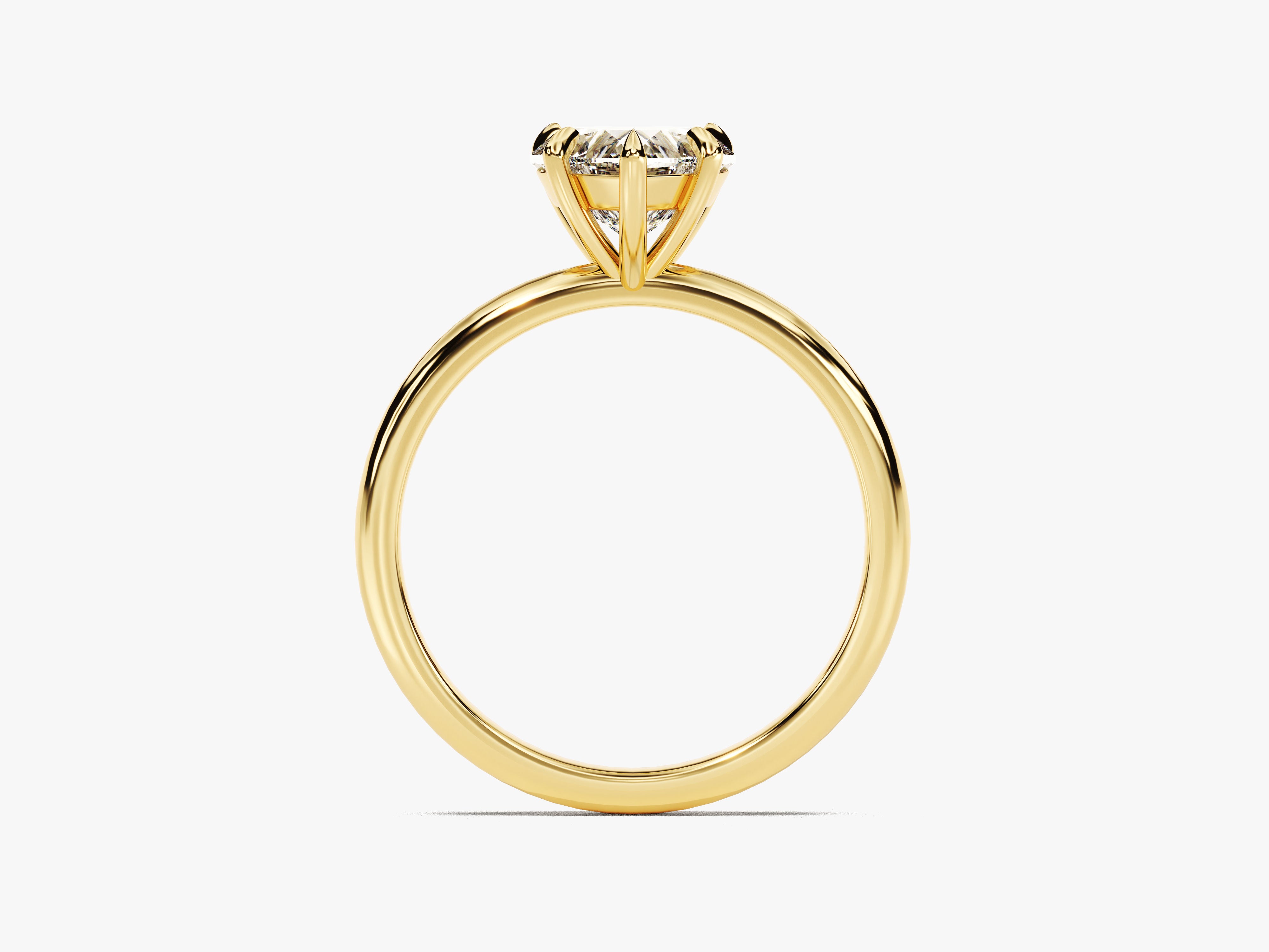 Gold diamond engagement ring, fine jewelry, luxury wedding band