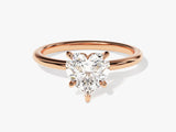 Heart Cut Solitaire Lab Grown Diamond Engagement Ring (1.50 CT)