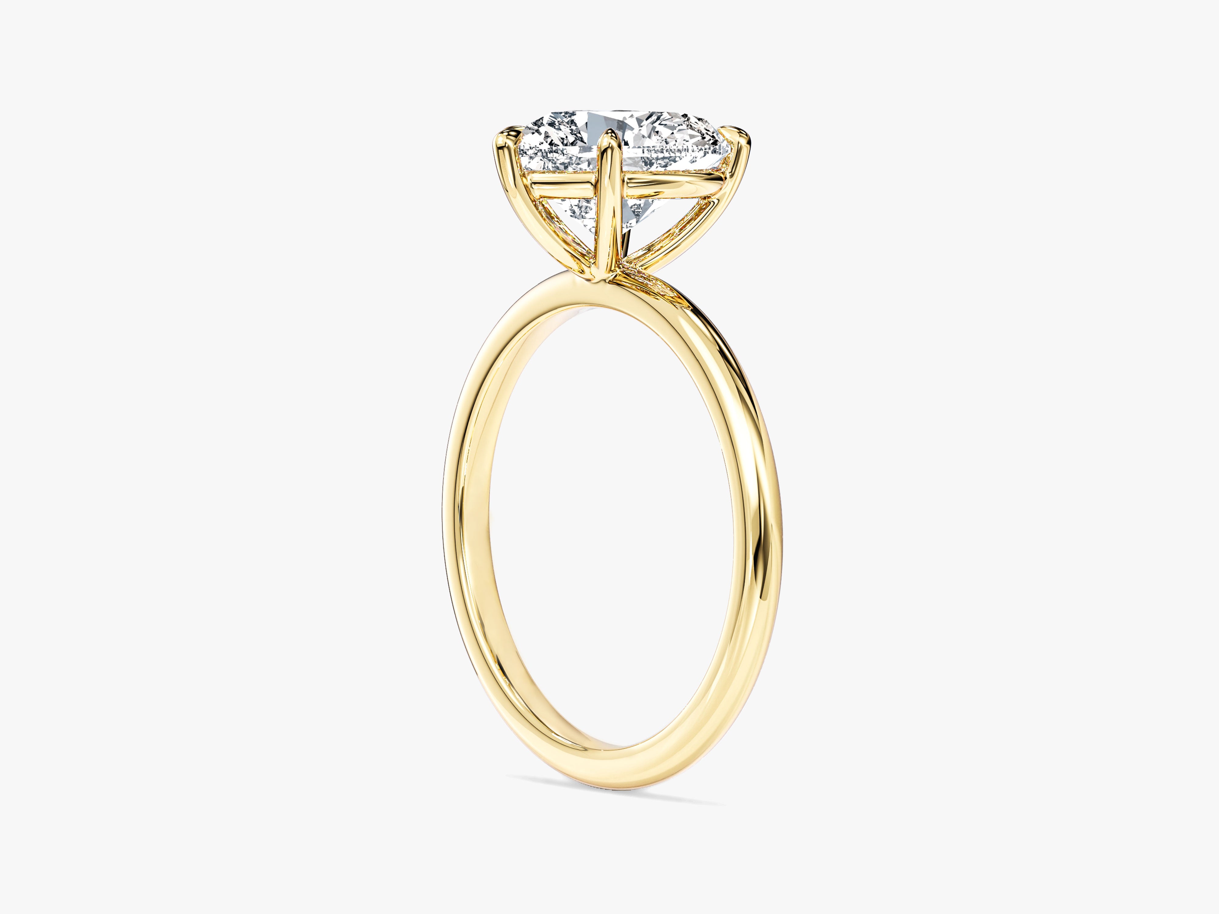 Verlobungsring mit herzförmigem Solitär-Moissanit (2,00 ct)