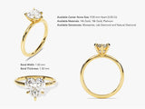 Heart Cut Solitaire Moissanite Engagement Ring (3.00 CT)
