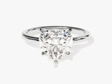 Heart-shaped diamond engagement ring from luxury jewelry collection