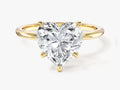 Heart Cut Solitaire Moissanite Engagement Ring (3.00 CT)