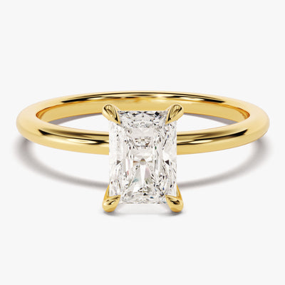 Radiant Cut Solitaire Moissanite Engagement Ring (1.00 CT)