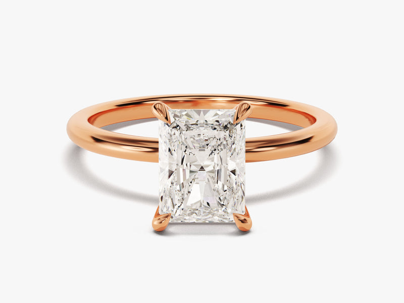 Radiant Cut Solitaire Lab Grown Diamond Engagement Ring (2.00 CT)