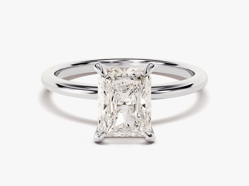 Radiant Cut Solitaire Moissanite Engagement Ring (2.00 CT)