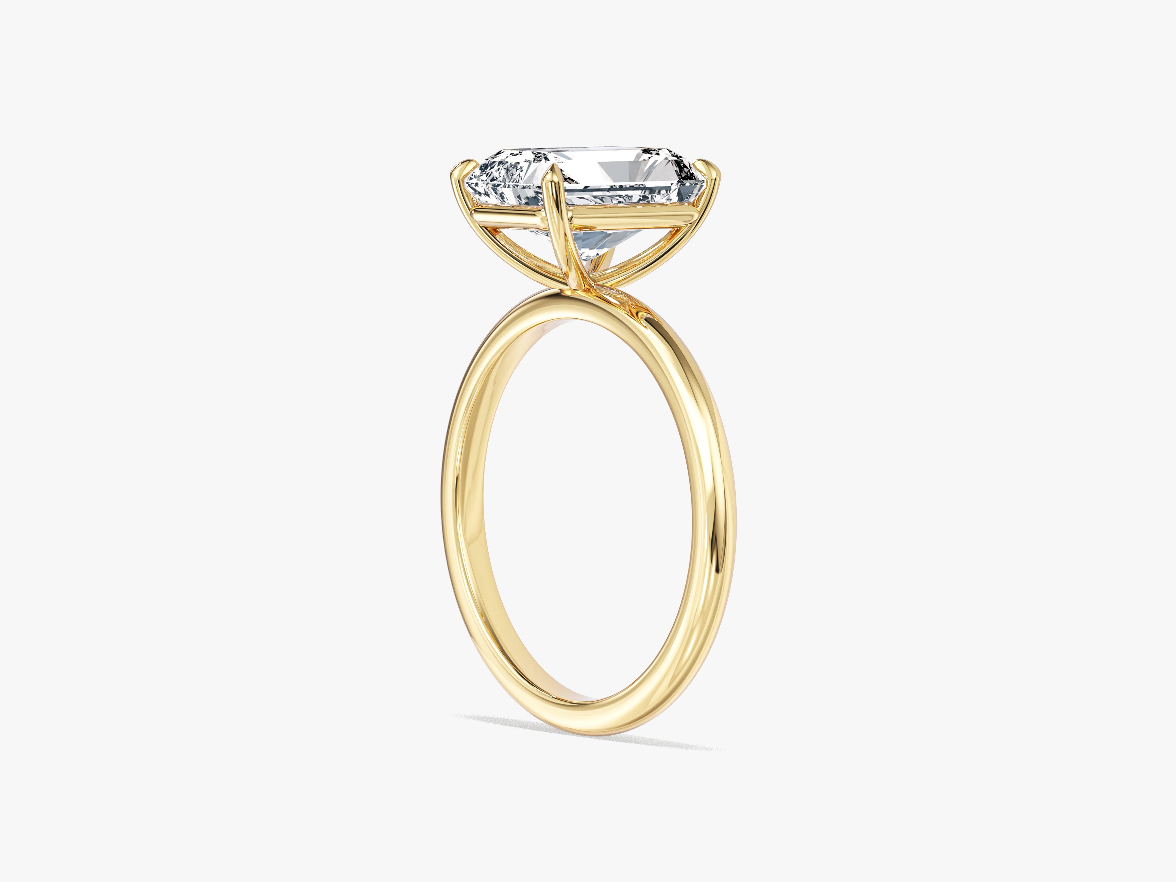 Radiant Cut Solitaire Moissanite Engagement Ring (3.00 CT)