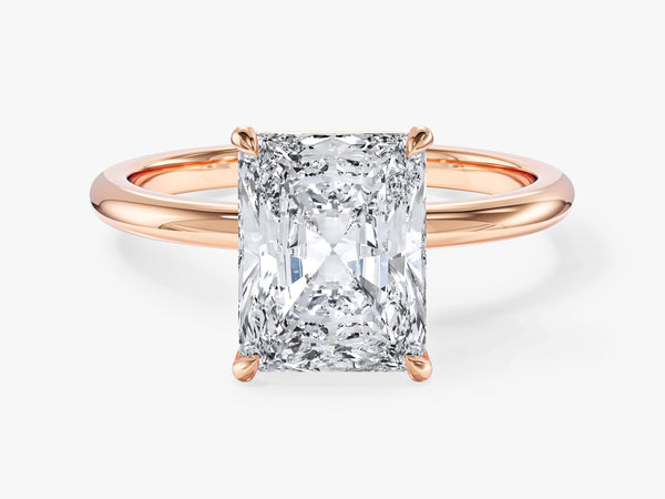 Radiant Cut Solitaire Lab Grown Diamond Engagement Ring (3.00 CT)