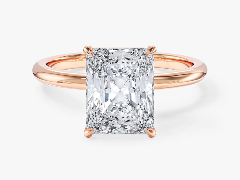 Radiant Cut Solitaire Lab Grown Diamond Engagement Ring (3.00 CT)
