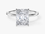 Radiant Cut Solitaire Lab Grown Diamond Engagement Ring (3.00 CT)
