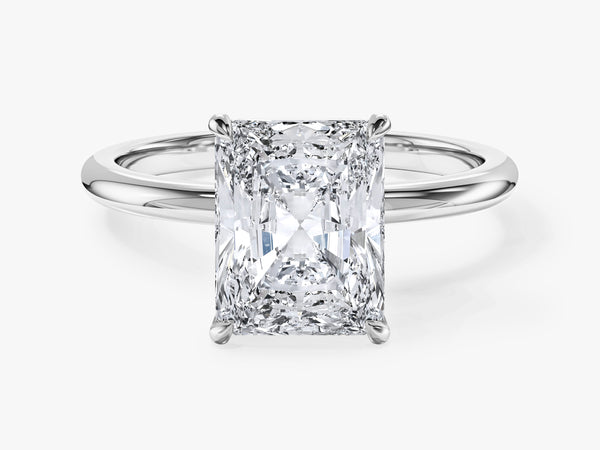 Radiant Cut Solitaire Moissanite Engagement Ring (3.00 CT)