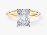 Radiant Cut Solitaire Moissanite Engagement Ring (3.00 CT)