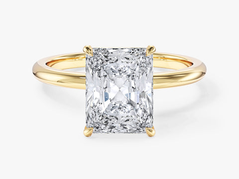 Radiant Cut Solitaire Moissanite Engagement Ring (3.00 CT)