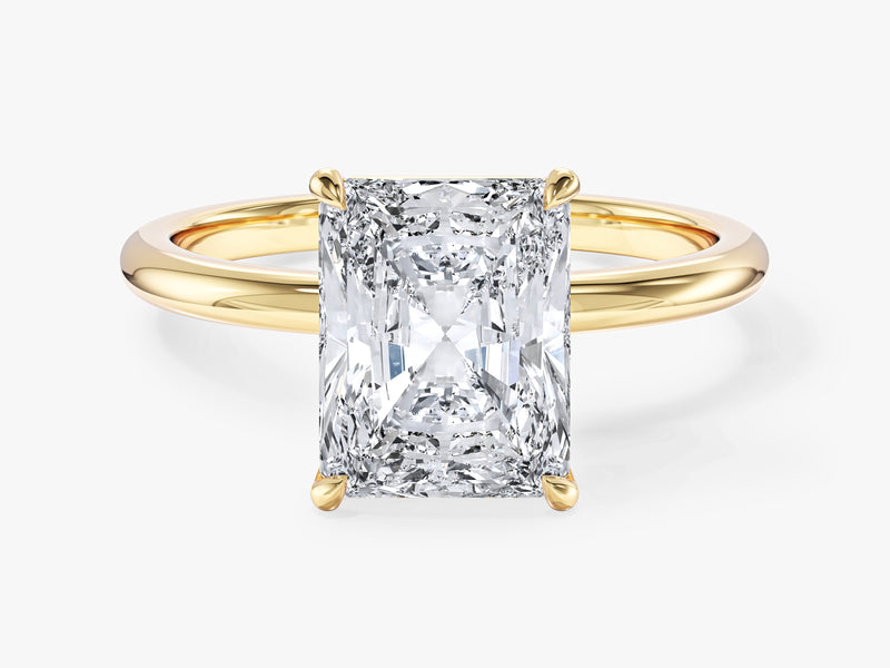 Radiant Cut Solitaire Lab Grown Diamond Engagement Ring (3.00 CT)