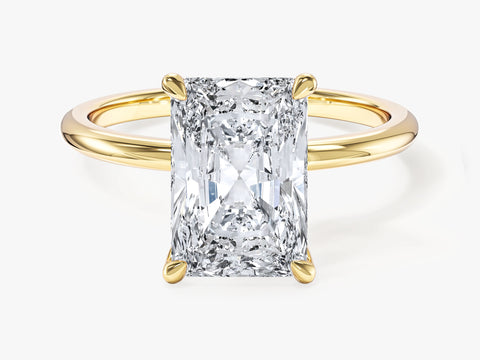 Radiant Cut Solitaire Moissanite Engagement Ring (3.00 CT)
