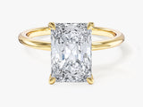 Radiant Cut Solitaire Lab Grown Diamond Engagement Ring (3.00 CT)