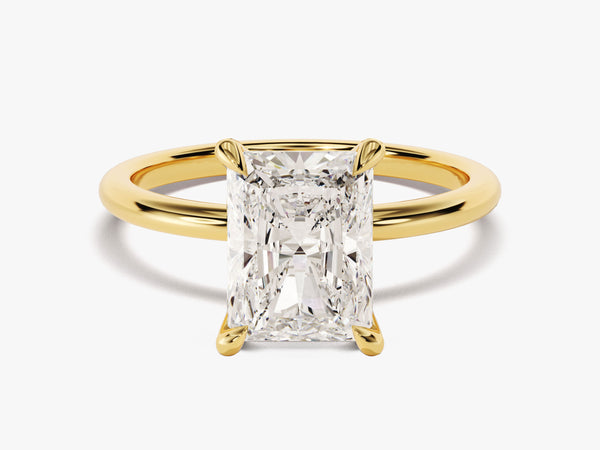 Radiant Cut Solitaire Moissanite Engagement Ring (3.00 CT)
