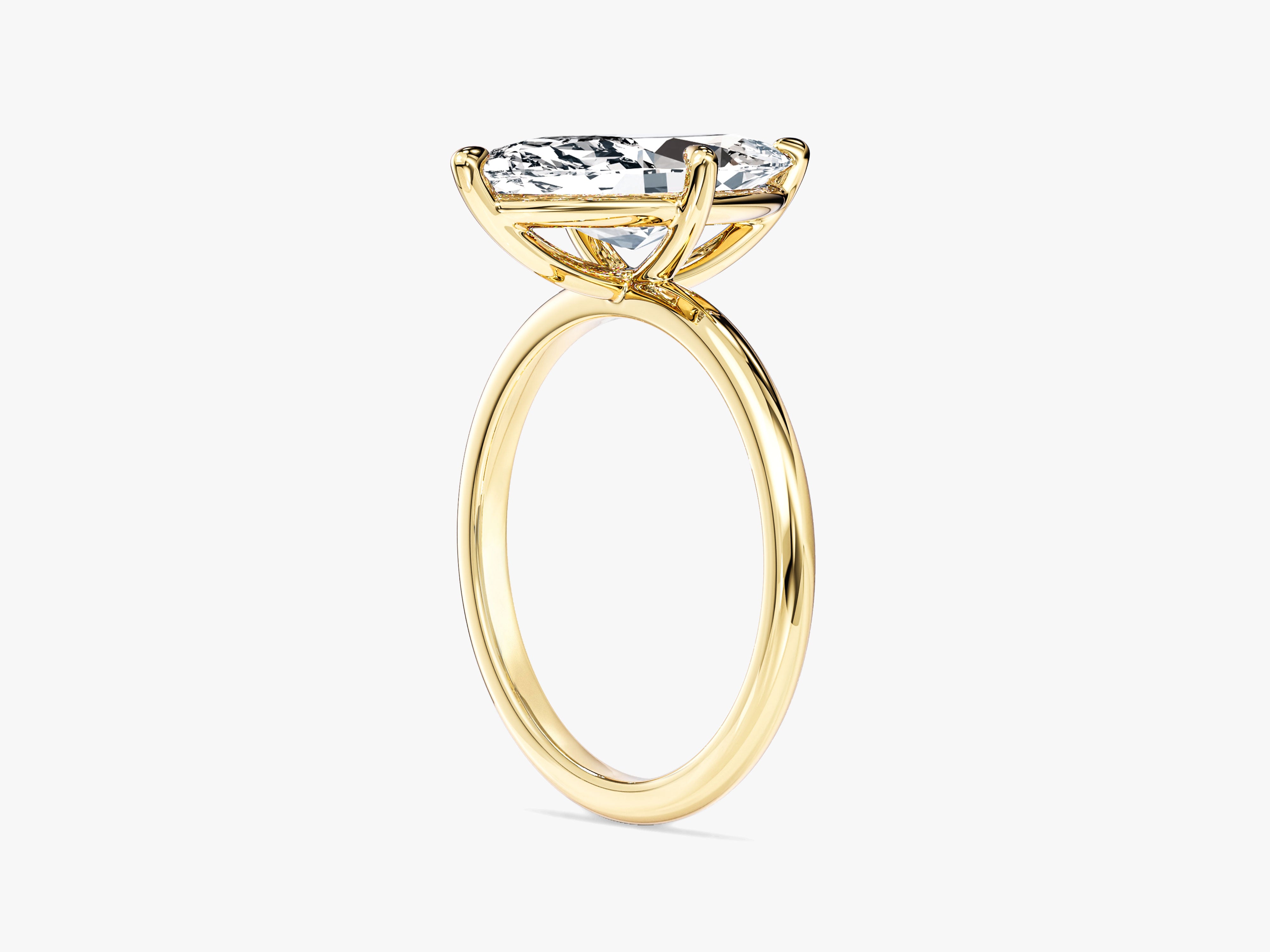 Marquise Cut Solitaire Moissanite Engagement Ring (3.00 CT)